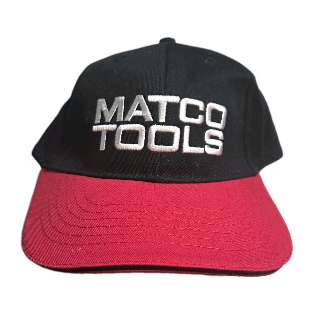 Matco Tools Hat Cap Winner's Circle Black Red Snapback Embroidered Logo
